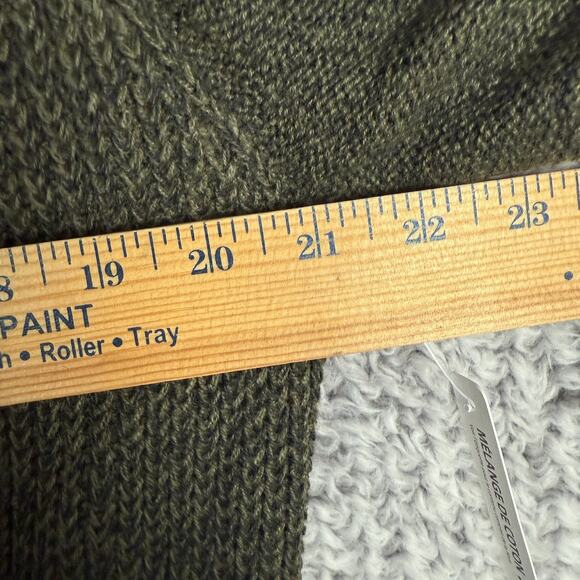 RDI Cardigan Burnt Olive Twist Olive Green Brown Sweater Size Medium Oversized - Picture 7 of 9